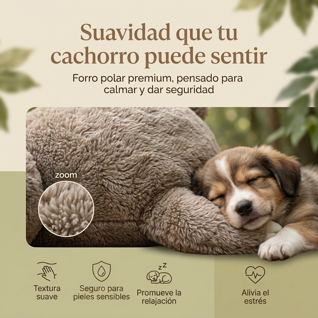 Peluche con Latido para Perros Ansiosos