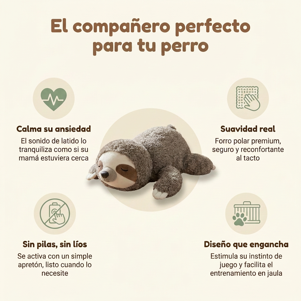 Peluche con Latido para Perros Ansiosos