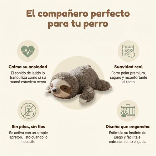Peluche con Latido para Perros Ansiosos